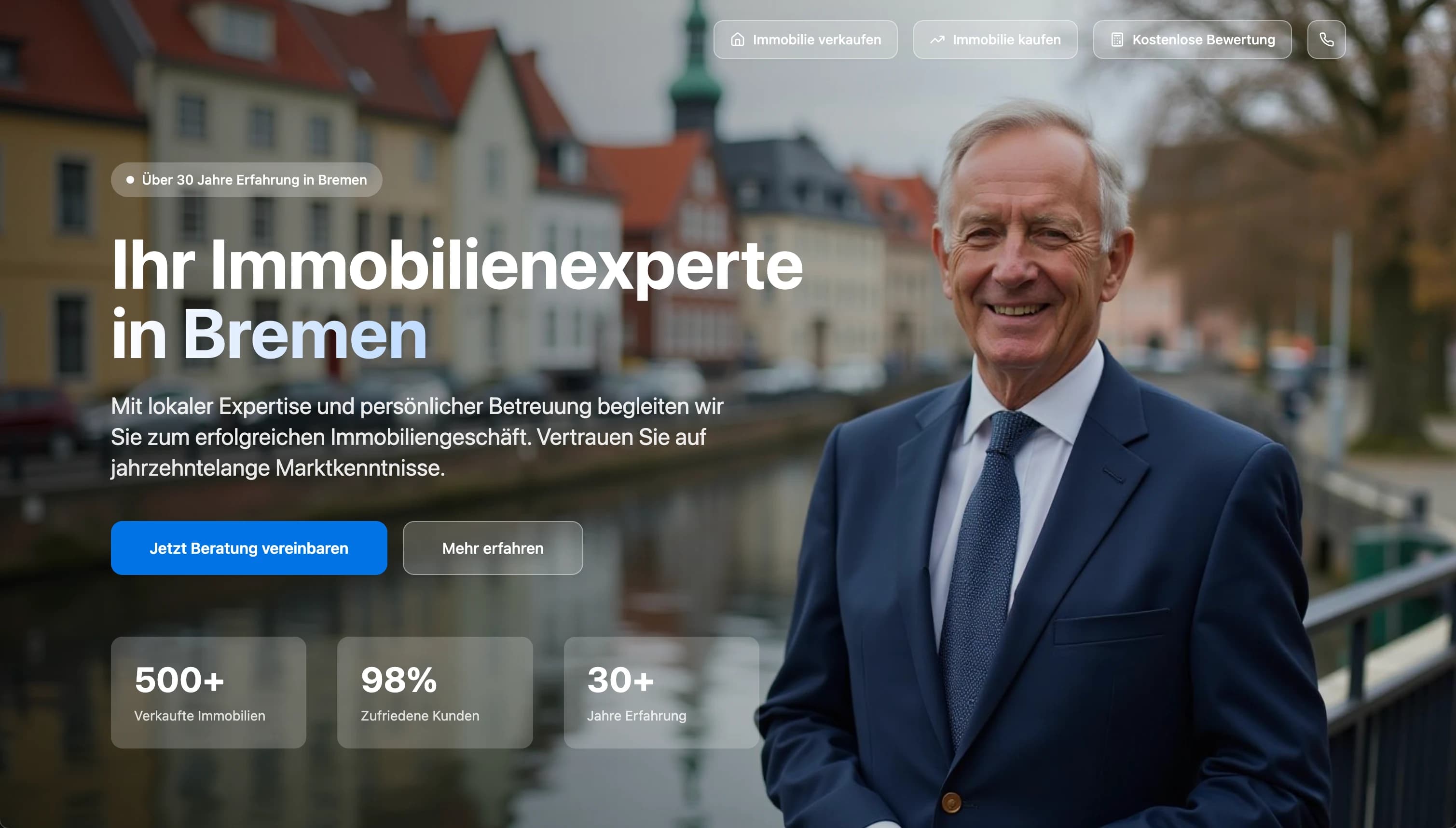 Website für Immobilienmakler in Bremen – Conversion-optimiertes Design