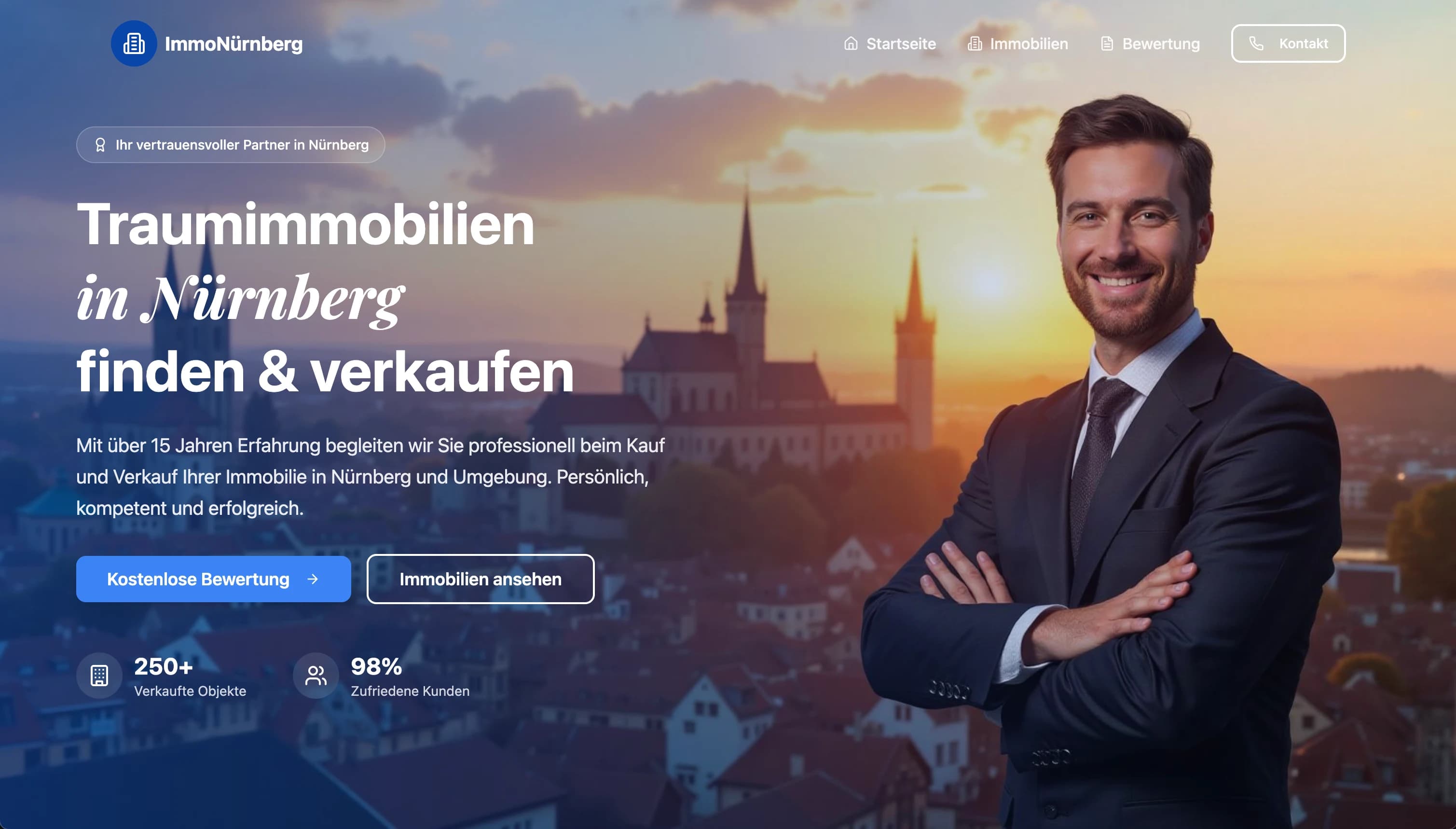 Immobilienmakler-Website Nürnberg – SEO-optimierte Maklerseite