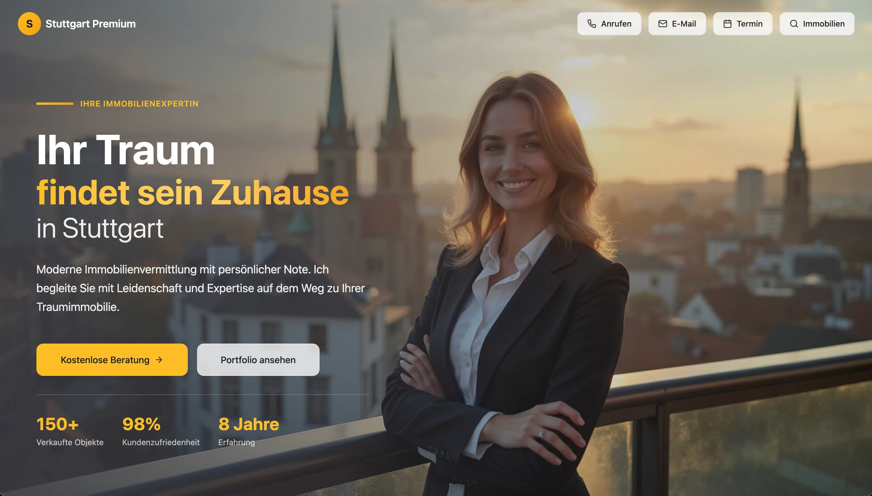 Makler-Webseite Stuttgart – SEO-optimierte Immobilien-Website