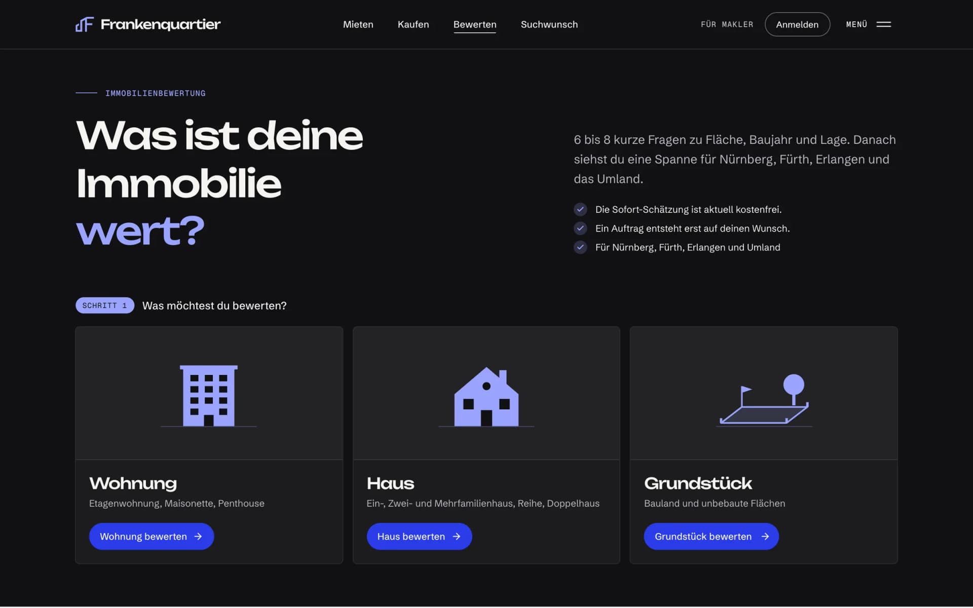 Immobilienbewertung auf Frankenquartier