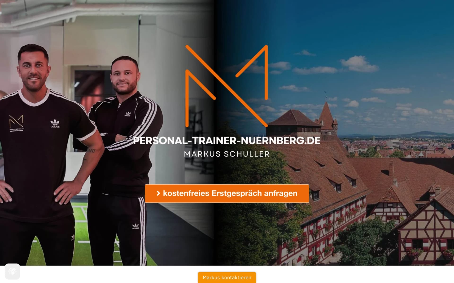 Alte Website von Personal Trainer Nürnberg