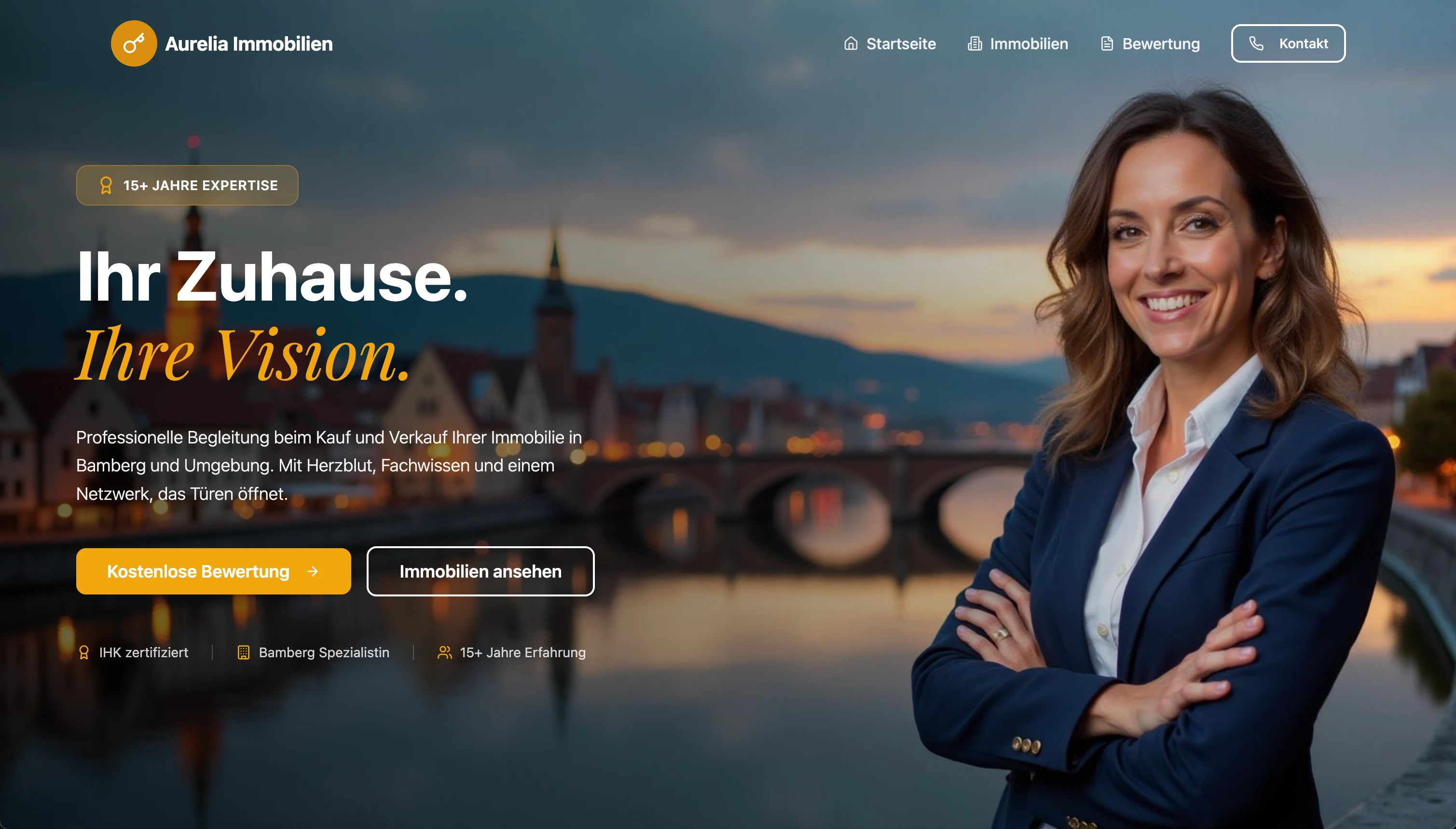 Immobilienmakler-Webseite Bamberg – modernes Webdesign für Makler
