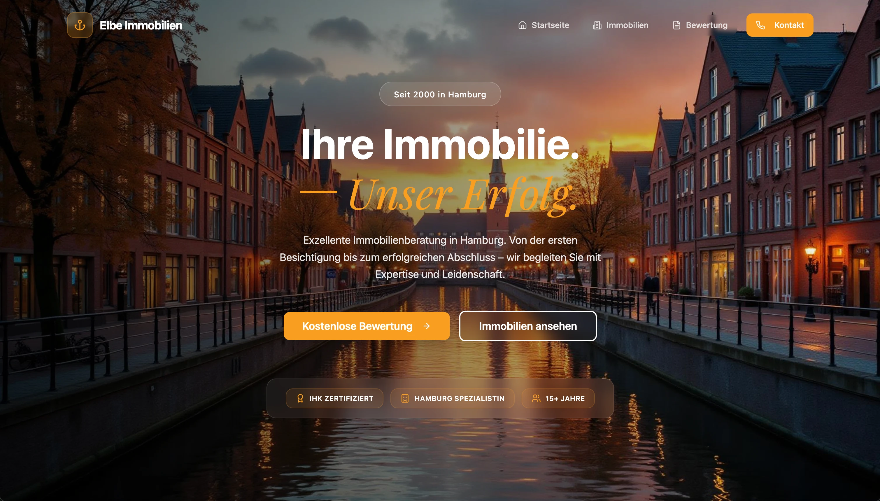 Makler-Website Hamburg – professionelles Immobilien-Webdesign