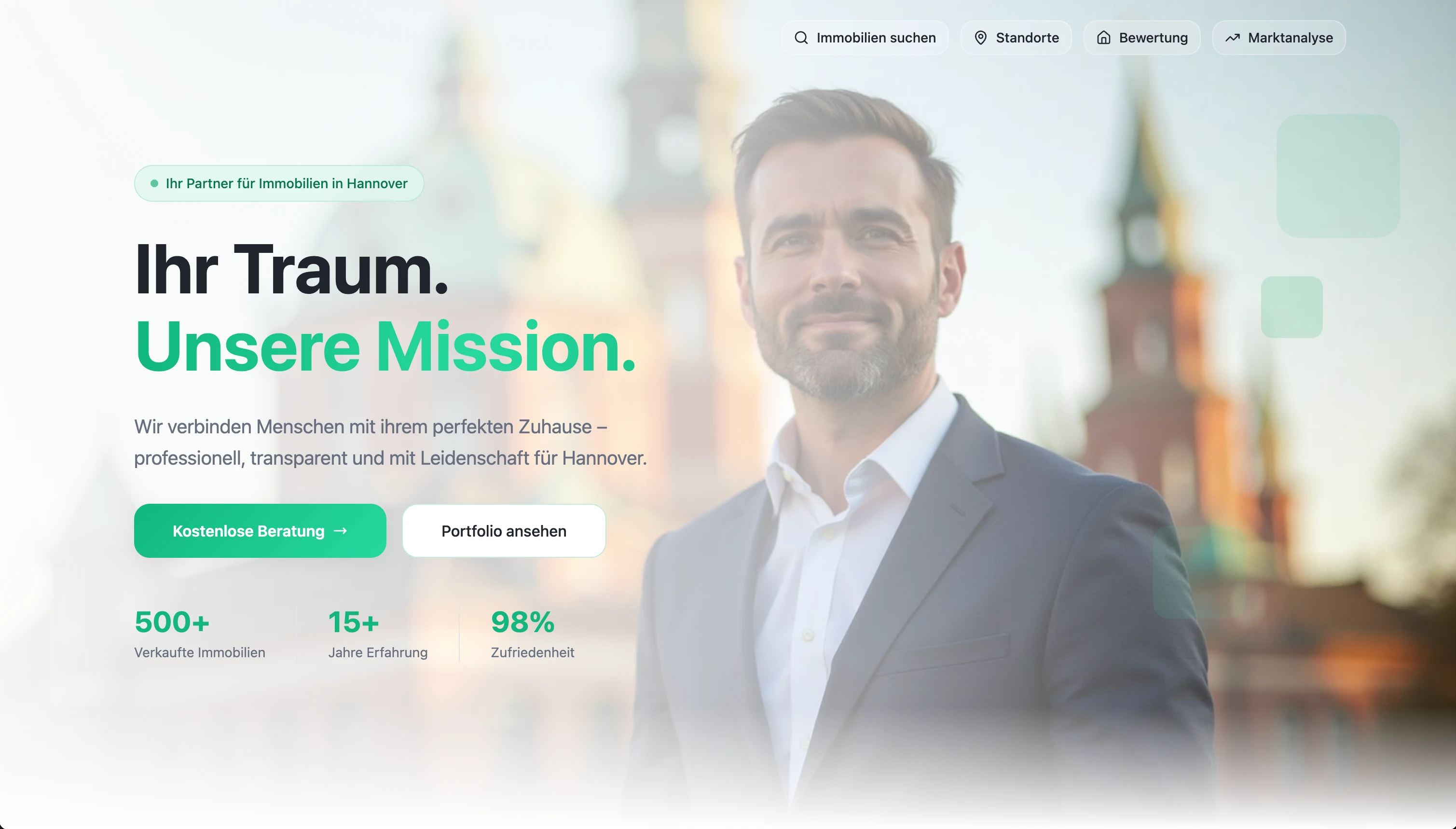 Immobilienmakler-Website Hannover – responsives Design für mehr Kundenanfragen